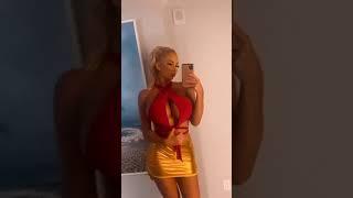 Nicolette Shea taking a nice selfie video for her fans