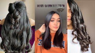 hair care routine tiktok compilation 2021 diy hair care routine