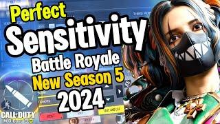 Best Sensitivity Settings For Call Of Duty Mobile Battle Royale Season 5 | Br Sensitivity CODM 2024