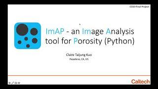 CS50 final project - ImAP (an Image Analysis tool for Porosity)