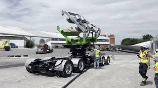 Using a blade clamp for a 260 foot wind tower blade!!!