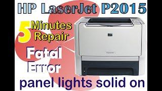 HP LaserJet P2015 || Ready & Caution Lights on Error || Solved || #hp #canon #toner #repair #printer