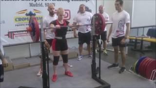 Aleksandra Burykina squat 135.0 kg EUROPEAN RECORD ACE 2015