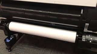 How to load paper into the imagePROGRAF TX-3000 or TX-4000 printer.  2nd roll system is shown.