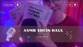 ASMR  ️ SHEIN Haul | Foot Mask | Socks | Nails - NO TALKING