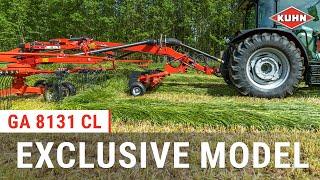 Exclusive! A twin-rotor rake equipped with a patented aerator pick-up | GA 8131 CL | KUHN