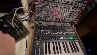 Behringer System 100, Minibrute2 and Moog DFAM Techno Jam