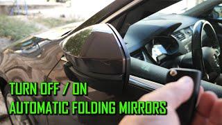 Turn off auto folding mirrors Octavia 3