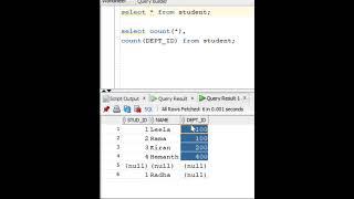 Difference between count(*),count(1) and count(column) in sql