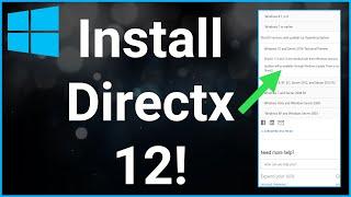 How To Install Directx 12 On Windows 10