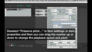 2: Basic Audio Editing: Pitch, Time, Direction - Two-Minute (or so) Tutorials for Reaper DAW