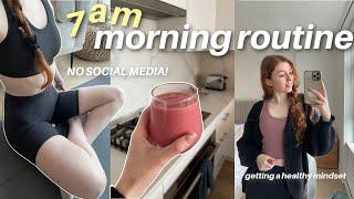 PHONE & TV DETOX morning routine | making productive and healthy habits