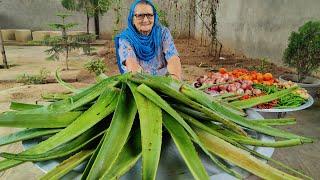 ALOE VERA COOKING | HEALTHY RECIPE | ALOE VERA REIPE | VEG VILLAGE FOOD