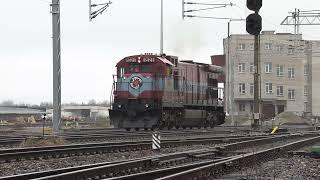 Тепловоз Ц36-7и-1521 на ст. Тапа / GE C36-7i-1521 at Tapa station