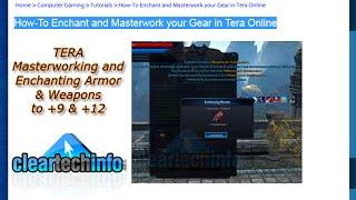 Tera - Masterworking & Enchanting Armor & Weapons to +12