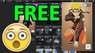 HOW TO MAKE NARUTO AVATAR FOR  FREE IN ROBLOX!