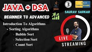 DSA In Java || Sorting Algorithms in Java || Coders Arcade