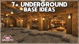 7+ UNDERGROUND Base Ideas for Survival Minecraft 1.19