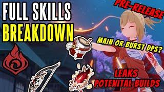 YOIMIYA Full Skills Talent BREAKDOWN and BUILDS | Leaks and Gameplay - Genshin Impact