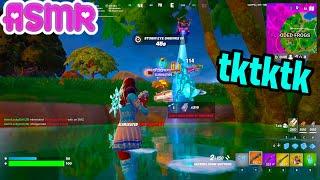 ASMR Gaming  Fortnite Solo Relaxing Tk-Tk Sounds + Controller Sounds Whispering 