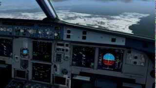 HD | Air Canada First officer A321 snowy landing Montreal