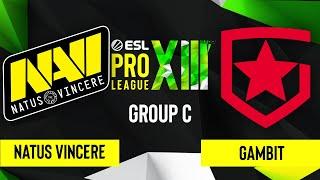 CS:GO - Natus Vincere vs. Gambit [Overpass] Map 3 - ESL Pro League Season 13 - Group C