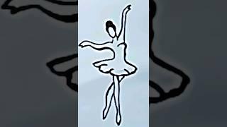 ballerina drawing #drawing #shortvideo #drawingtutorial #trending #viral #shorts #easy #ballerina