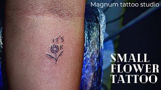 Small flower tattoo || Magnum tattoo studio