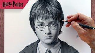 Портрет Гарри Поттера карандашом. Drawing Harry Potter.