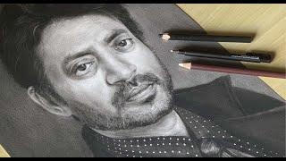 Sketch In Time - A tribute to the legend: Irrfan Khan | Arfist - Carbon Art