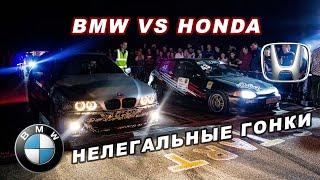 Драг 402 м Honda, BMW, Porsche, мотоциклы + замер мощности #ГонкиГавно 24: нелегальные уличные гонки