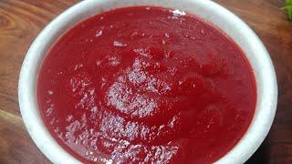 Tomato Sauce Recipe| Homemade Tomato Ketchup Recipe| सिर्फ 30 रुपये में 1 लीटर टोमैटो केचप बनिये