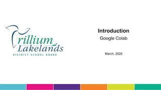 Intro to Google Colab