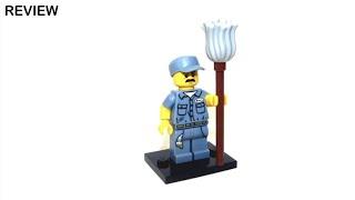 LEGO Collectable Minifigures Janitor Set 71011-9 Silent Review