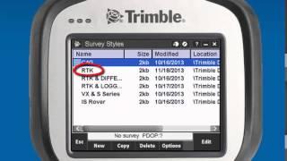 Trimble Access:  How to configure the base and rover with an internal radio