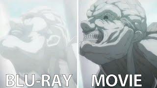 MAPPA NEW UPDATED CHANGES | Attack on Titan Last Attack MOVIE vs BLU-RAY Comparasion