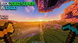 MINECRAFT 1.20 : OPTIFINE RTX 2060 SUPER + I5 10400 FPS TEST WITH SHADERS! | 1080P