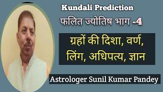 Learn Falit Jyotish -4,Direction,varna,Adhipatya of Planets।ग्रहों की दिशा,वर्ण,लिंग,आधिपत्य ज्ञान।