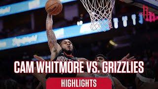 Cam Whitmore (16 points) Highlights vs. Memphis Grizzlies l Houston Rockets