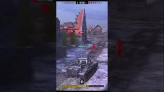 СКИЛЛОВИК тащит 1 vs 3 против 60% ОЛДА ИГРЫ на СИЛЬНОМ ТАНКЕ от РЕЛЬЕФА в #tanksblitz #blitz #shorts