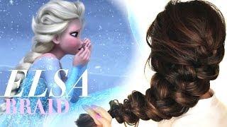 FROZEN ELSA'S messy BRAID HAIR TUTORIAL | CUTE HAIRSTYLES