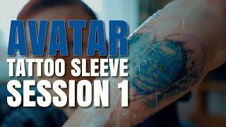 Avatar Tattoo Sleeve - Session 1 | We start with the portraits