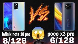 infinix note 10 pro vs poco x3 pro PUBG Mobile Test