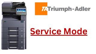 How to go to Service mode on Triumph Adler