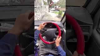 He Drives Through A Dangerous Narrow Road!  #Shorts