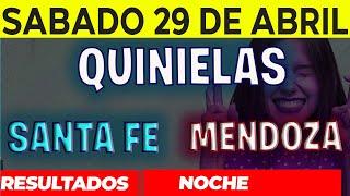 Resultados Quinielas Nocturna de Santa Fe y Mendoza, Sábado 29 de Abril