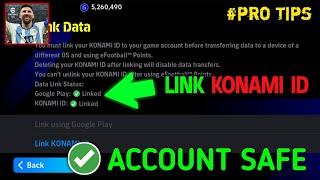 How To Link Konami ID eFootball 2024 Mobile | Backup Account