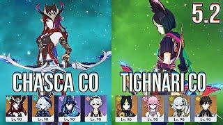 Chasca C0 Stillness R5 & Tighnari C0 Wreathed R1 Spiral Abyss Floor 12 Genshin Impact