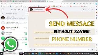 Send WhatsApp Message Without Saving Mobile Number on Web