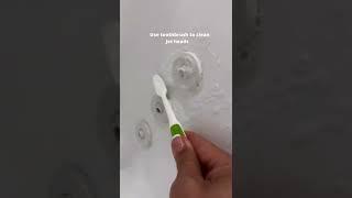 How to deep clean jetted tub #cleaning #cleaninghacks #cleaningtips #bathroom #bathroomcleanwithme